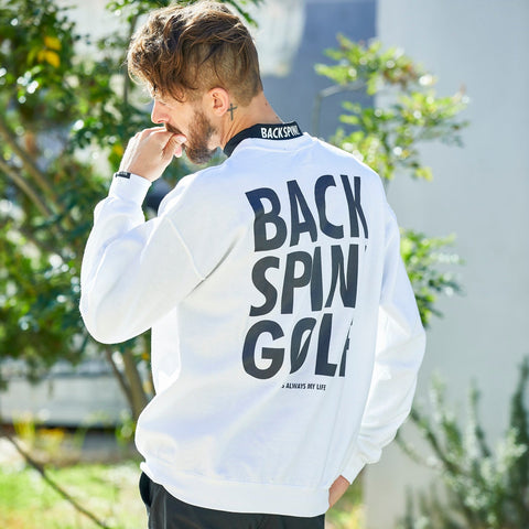 【30%OFF】【BACK SPIN!】BACKSPIN BACK LOGO SWEAT SHIRT(BSBA02W716)