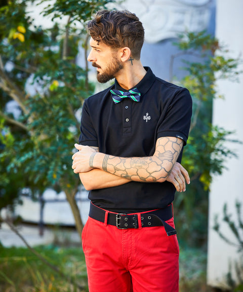 【40%OFF】【BACKSPIN!】BACKSPIN BOW TIE POLO SHIRT(BSBA02W710 )