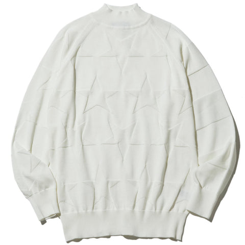 50%OFF【BACK SPIN!】STAR AND BORDER LONG SLEEVED KNIT SWEATER(BSBA02W713)