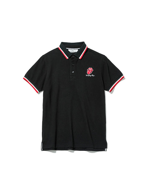 【50%OFF】【RollingStones】 ロゴラインポロシャツ