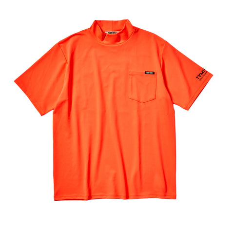 【50%OFF】【TAM!GOLF】MOCK NECK BIG LOGO POCKET-T