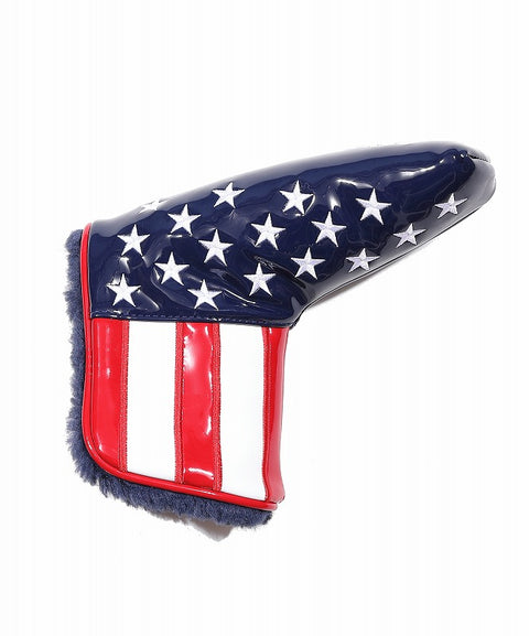 【TMT CLASSIC】U.S.FLAG エナメルレザー パター用ヘッドカバー (PING)