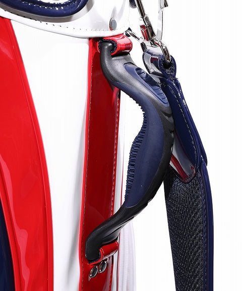 【ワケアリ】【TMT CLASSIC】U.S.FLAG エナメルレザー スタンドタイプキャディバッグ