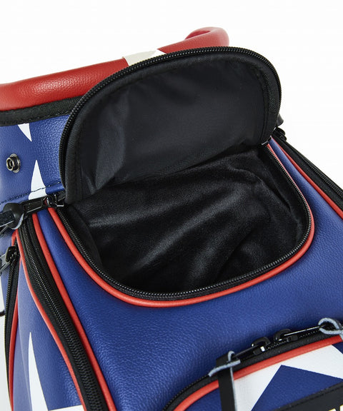 【ワケアリ】【BACK SPIN!】GOLF BAG - STAR 2023 (White Black Navy Red)