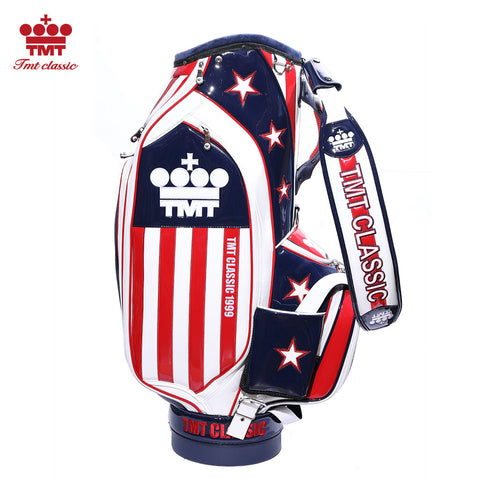 【ワケアリ】【TMT CLASSIC】U.S.FLAG エナメルレザー キャディーバッグ
