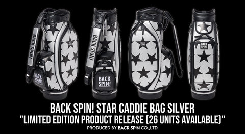 【BACK SPIN!】GOLF BAG - STAR 2025-26 Model (White Black Navy Red Pink Green Silver)