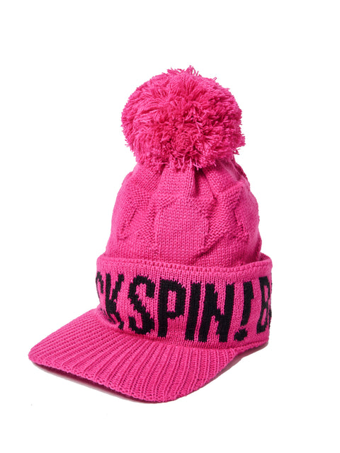 BACK SPIN! KNIT CAP WITH A BRIM