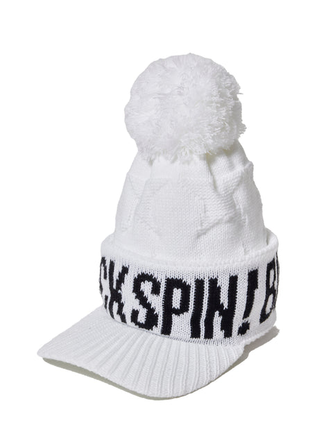 BACK SPIN! KNIT CAP WITH A BRIM