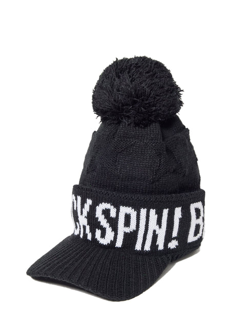 BACK SPIN! KNIT CAP WITH A BRIM