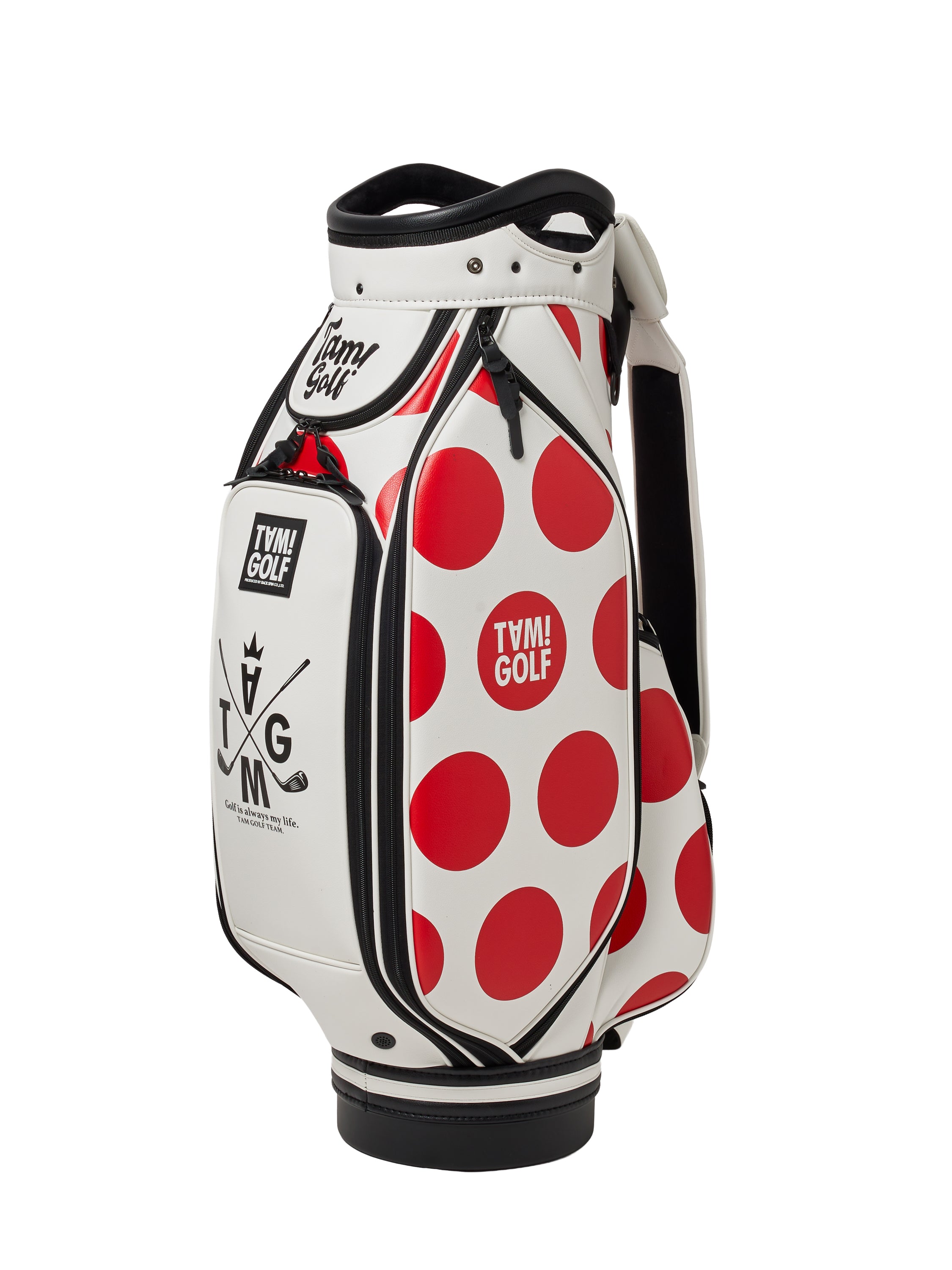 わけあり★BTG パイナップル柄 キャディバッグ 再入荷！【TAM!GOLF】CHECKER CART TYPE CADDIE BAG(TGBD01C101