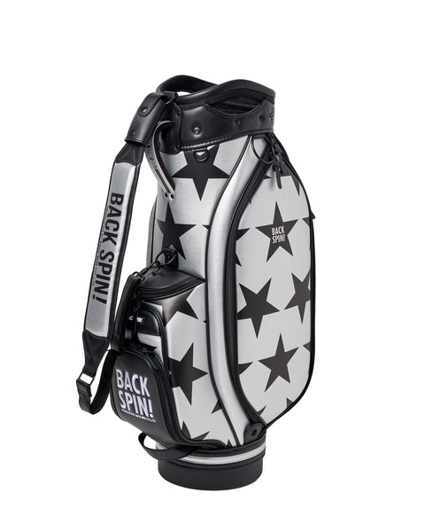 【BACK SPIN!】GOLF BAG - STAR 2025-26 Model (White Black Navy Red Pink Green Silver)