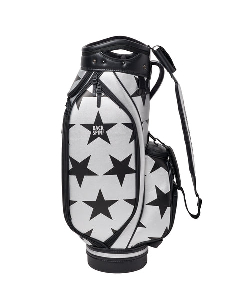 【BACK SPIN!】GOLF BAG - STAR 2025-26 Model (White Black Navy Red Pink Green Silver)