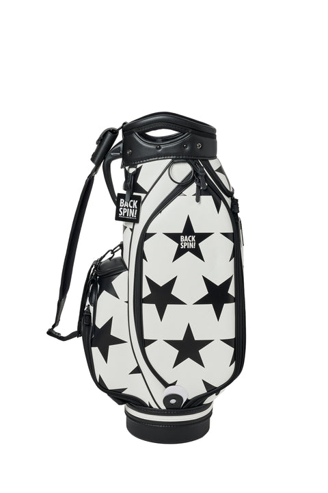 NEW【BACK SPIN!】GOLF BAG - STAR 2024-25 Model (White Black Navy Red Pink Green)