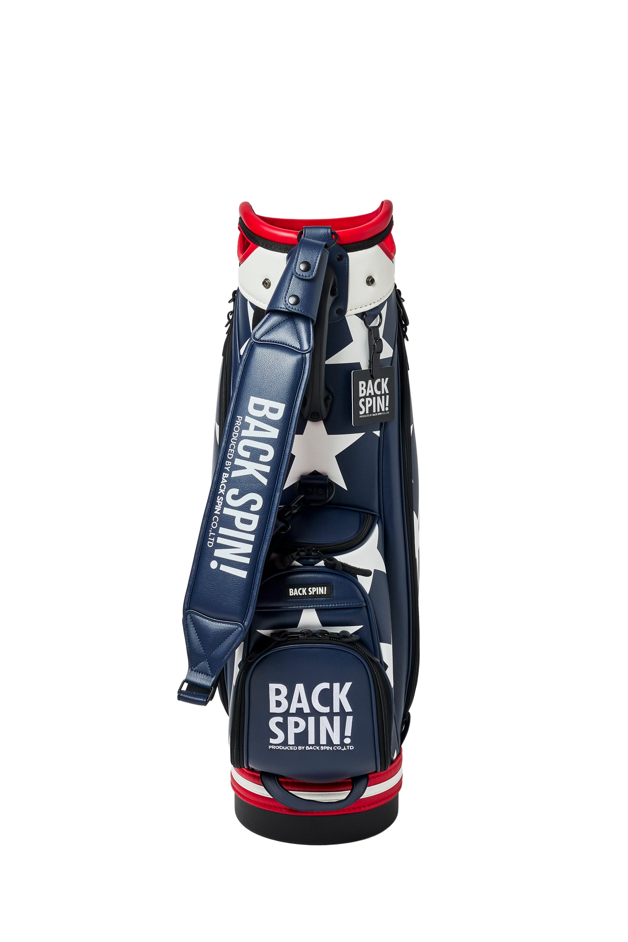 NEW【BACK SPIN!】GOLF BAG - STAR 2024-25 Model (White Black Navy Red Pink  Green)