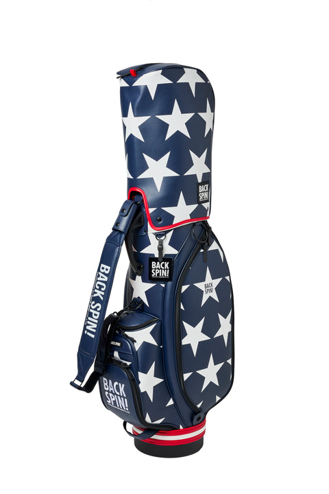 NEW【BACK SPIN!】GOLF BAG - STAR 2024-25 Model (White Black Navy Red Pink Green)