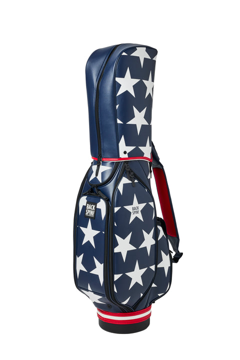 NEW【BACK SPIN!】GOLF BAG - STAR 2024-25 Model (White Black Navy Red Pink Green)