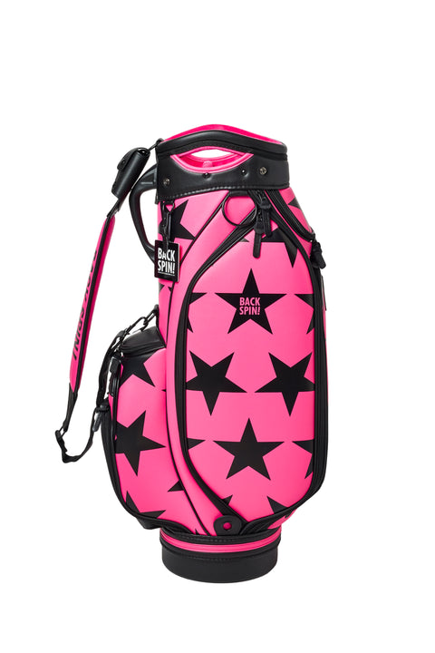 NEW【BACK SPIN!】GOLF BAG - STAR 2024-25 Model (White Black Navy Red Pink Green)