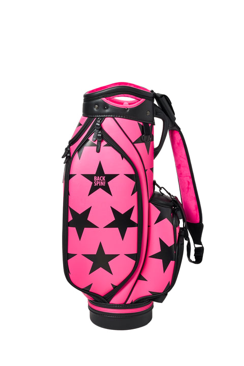 NEW【BACK SPIN!】GOLF BAG - STAR 2024-25 Model (White Black Navy Red Pink Green)