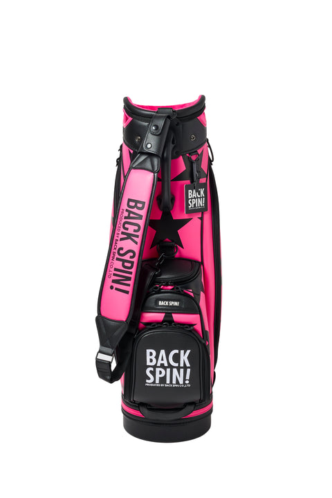 NEW【BACK SPIN!】GOLF BAG - STAR 2024-25 Model (White Black Navy Red Pink Green)