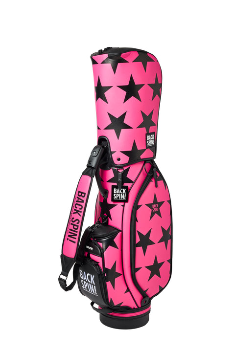 NEW【BACK SPIN!】GOLF BAG - STAR 2024-25 Model (White Black Navy Red Pink Green)