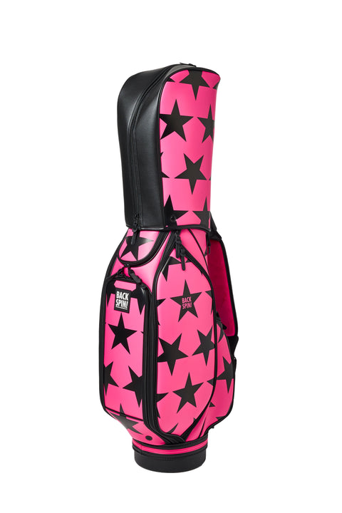 NEW【BACK SPIN!】GOLF BAG - STAR 2024-25 Model (White Black Navy Red Pink Green)