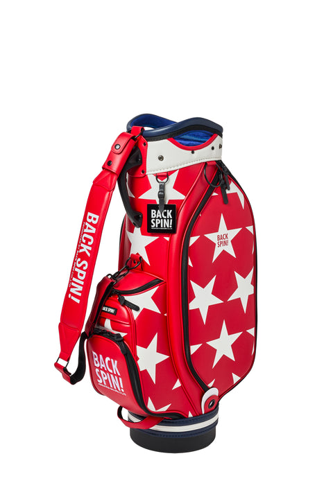 NEW【BACK SPIN!】GOLF BAG - STAR 2024-25 Model (White Black Navy Red Pink Green)