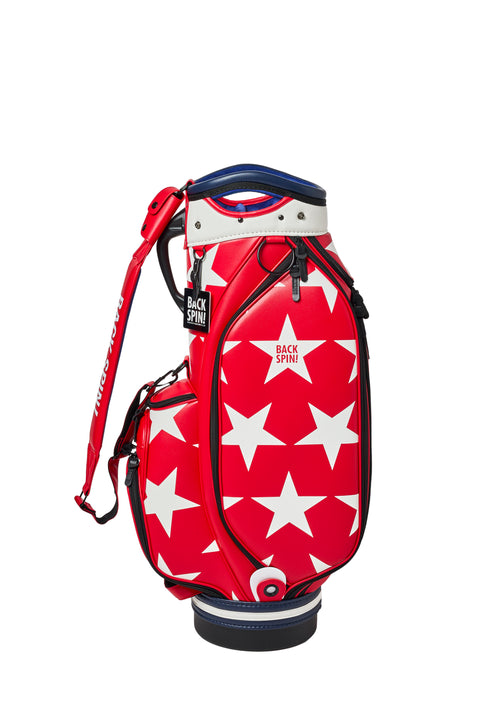 NEW【BACK SPIN!】GOLF BAG - STAR 2024-25 Model (White Black Navy Red Pink Green)