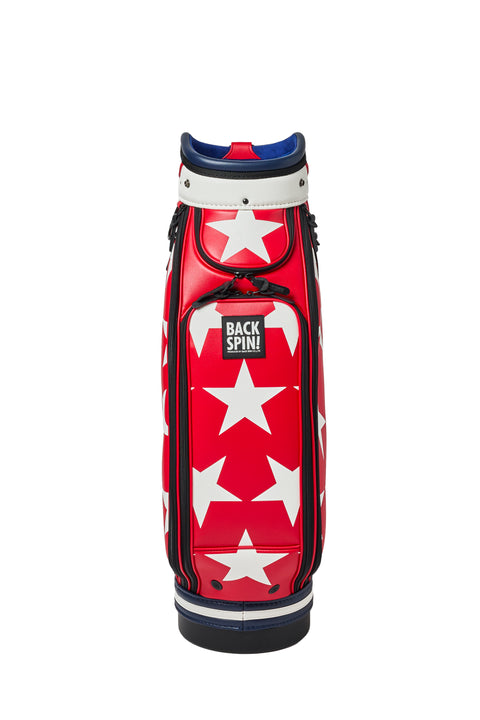 NEW【BACK SPIN!】GOLF BAG - STAR 2024-25 Model (White Black Navy Red Pink Green)