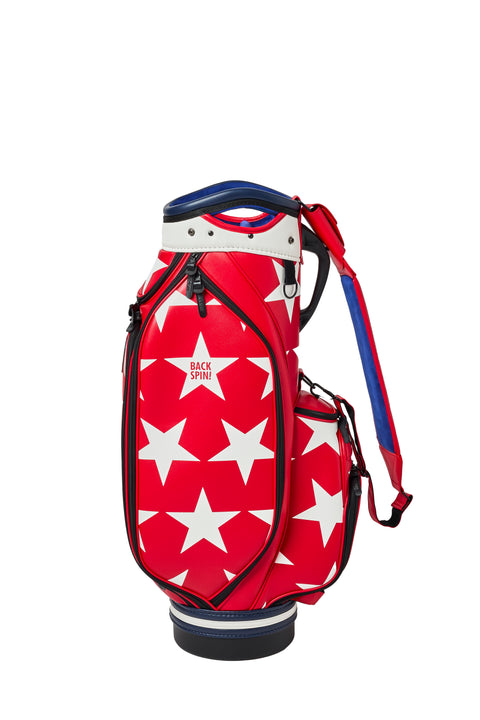 NEW【BACK SPIN!】GOLF BAG - STAR 2024-25 Model (White Black Navy Red Pink Green)