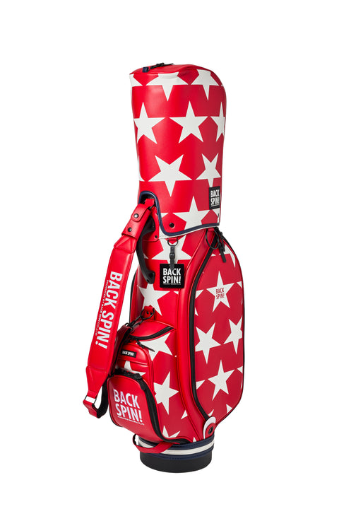 NEW【BACK SPIN!】GOLF BAG - STAR 2024-25 Model (White Black Navy Red Pink Green)