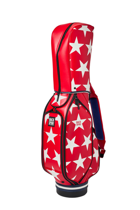 NEW【BACK SPIN!】GOLF BAG - STAR 2024-25 Model (White Black Navy Red Pink Green)