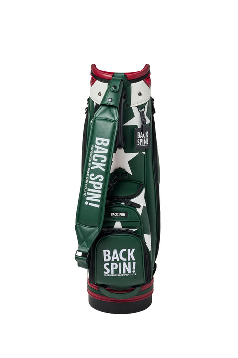 NEW【BACK SPIN!】GOLF BAG - STAR 2024-25 Model (White Black Navy Red Pink Green)