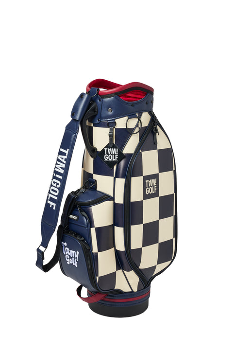 再入荷！新色登場【TAM!GOLF】CHECKER CART TYPE CADDIE BAG(TGBD01C101)