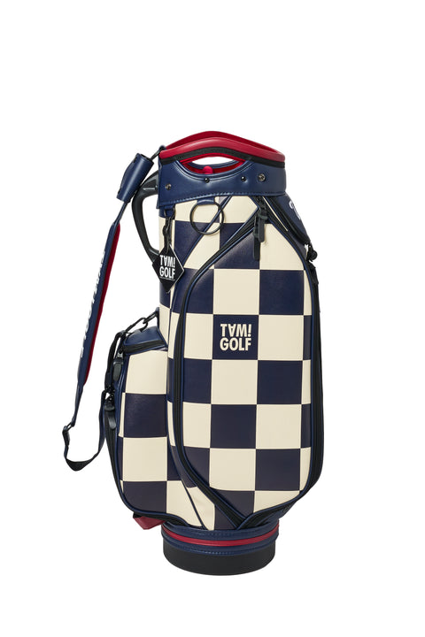 再入荷！新色登場【TAM!GOLF】CHECKER CART TYPE CADDIE BAG(TGBD01C101)