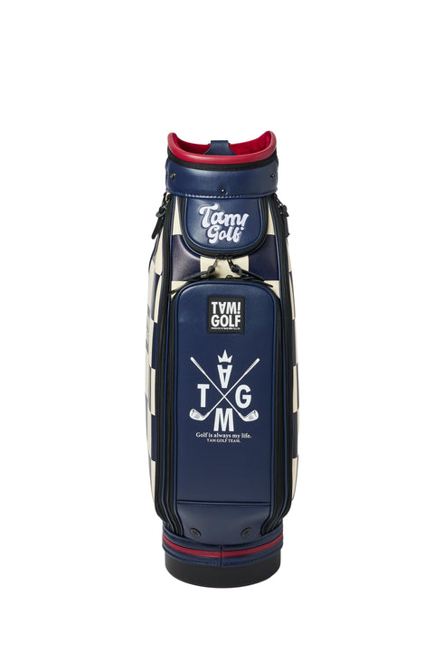 再入荷！新色登場【TAM!GOLF】CHECKER CART TYPE CADDIE BAG(TGBD01C101)