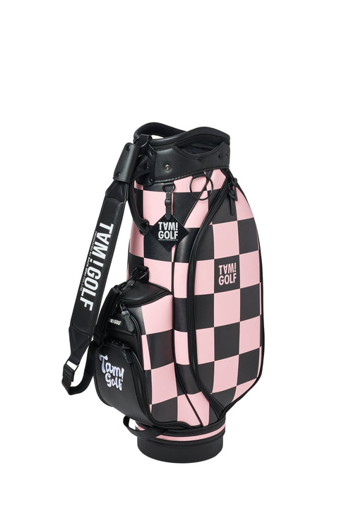 再入荷！新色登場【TAM!GOLF】CHECKER CART TYPE CADDIE BAG(TGBD01C101)