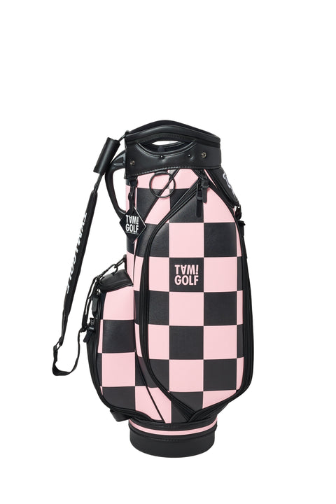 再入荷！新色登場【TAM!GOLF】CHECKER CART TYPE CADDIE BAG(TGBD01C101)