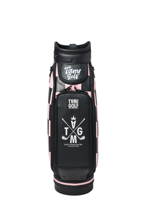 再入荷！新色登場【TAM!GOLF】CHECKER CART TYPE CADDIE BAG(TGBD01C101)