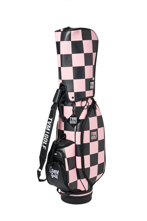 再入荷！新色登場【TAM!GOLF】CHECKER CART TYPE CADDIE BAG(TGBD01C101)