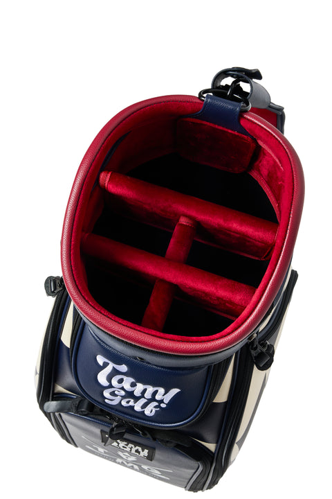 再入荷！新色登場【TAM!GOLF】CHECKER CART TYPE CADDIE BAG(TGBD01C101)