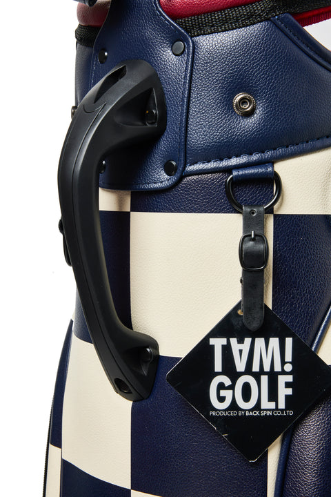 再入荷！新色登場【TAM!GOLF】CHECKER CART TYPE CADDIE BAG(TGBD01C101)