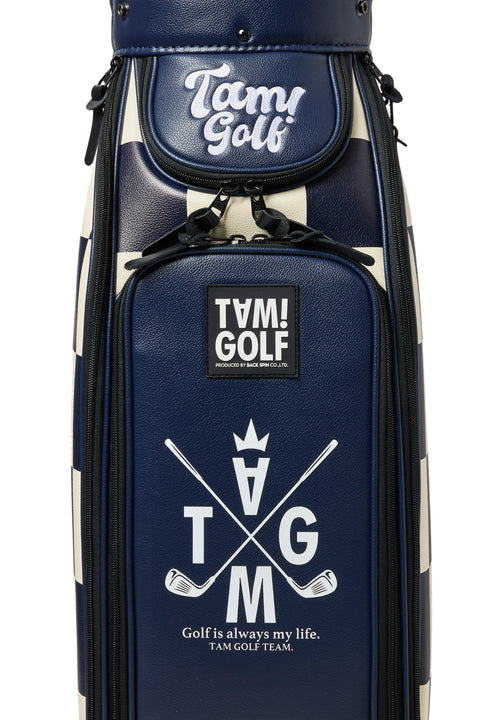 再入荷！新色登場【TAM!GOLF】CHECKER CART TYPE CADDIE BAG(TGBD01C101)