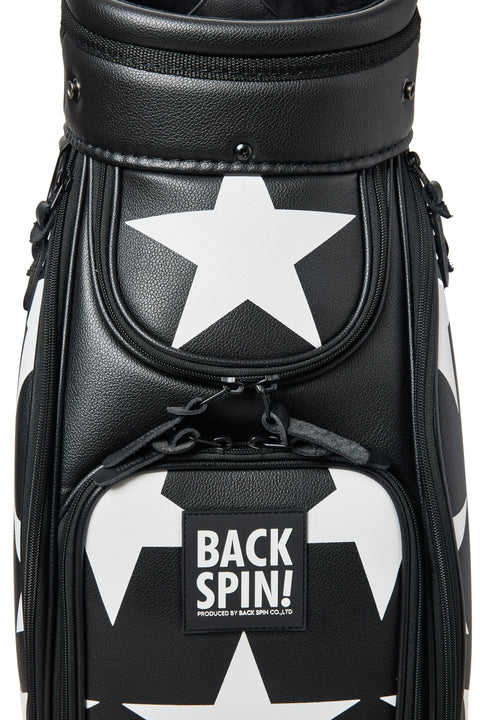 NEW【BACK SPIN!】GOLF BAG - STAR 2024-25 Model (White Black Navy Red Pink Green)