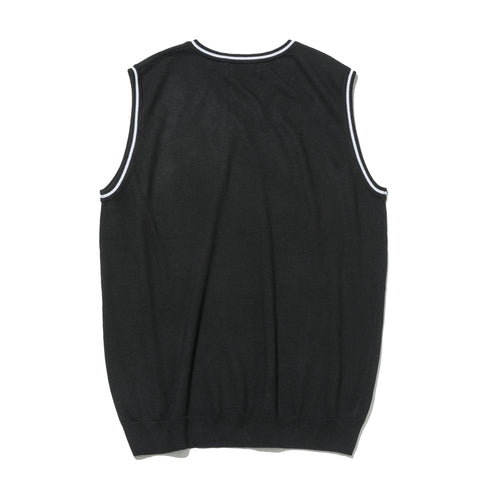 【２０％OFF】【BACK SPIN!】BACKSPIN  LOGO KNIT VEST（BSBA02W711）