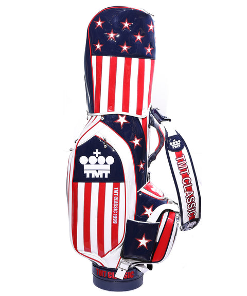 【ワケアリ】【TMT CLASSIC】U.S.FLAG エナメルレザー キャディーバッグ