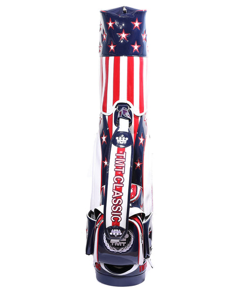 【ワケアリ】【TMT CLASSIC】U.S.FLAG エナメルレザー キャディーバッグ