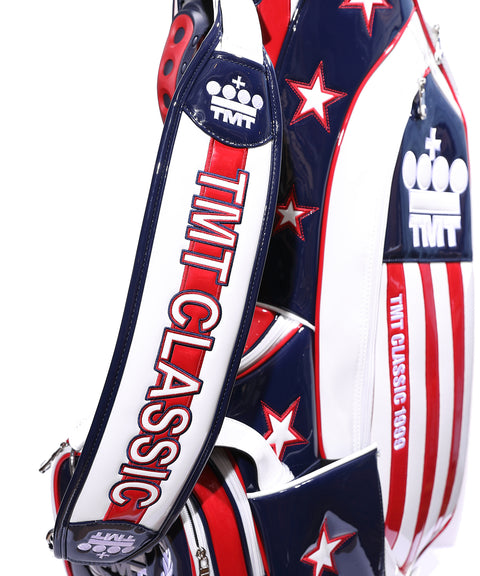 【ワケアリ】【TMT CLASSIC】U.S.FLAG エナメルレザー キャディーバッグ