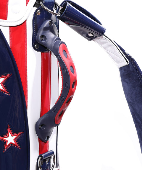 【ワケアリ】【TMT CLASSIC】U.S.FLAG エナメルレザー キャディーバッグ