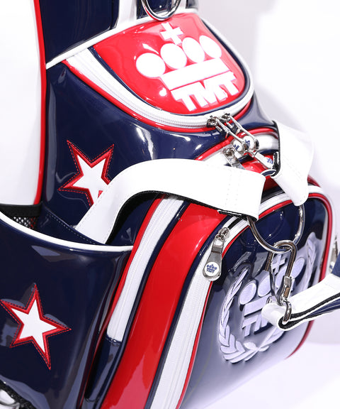 【ワケアリ】【TMT CLASSIC】U.S.FLAG エナメルレザー キャディーバッグ
