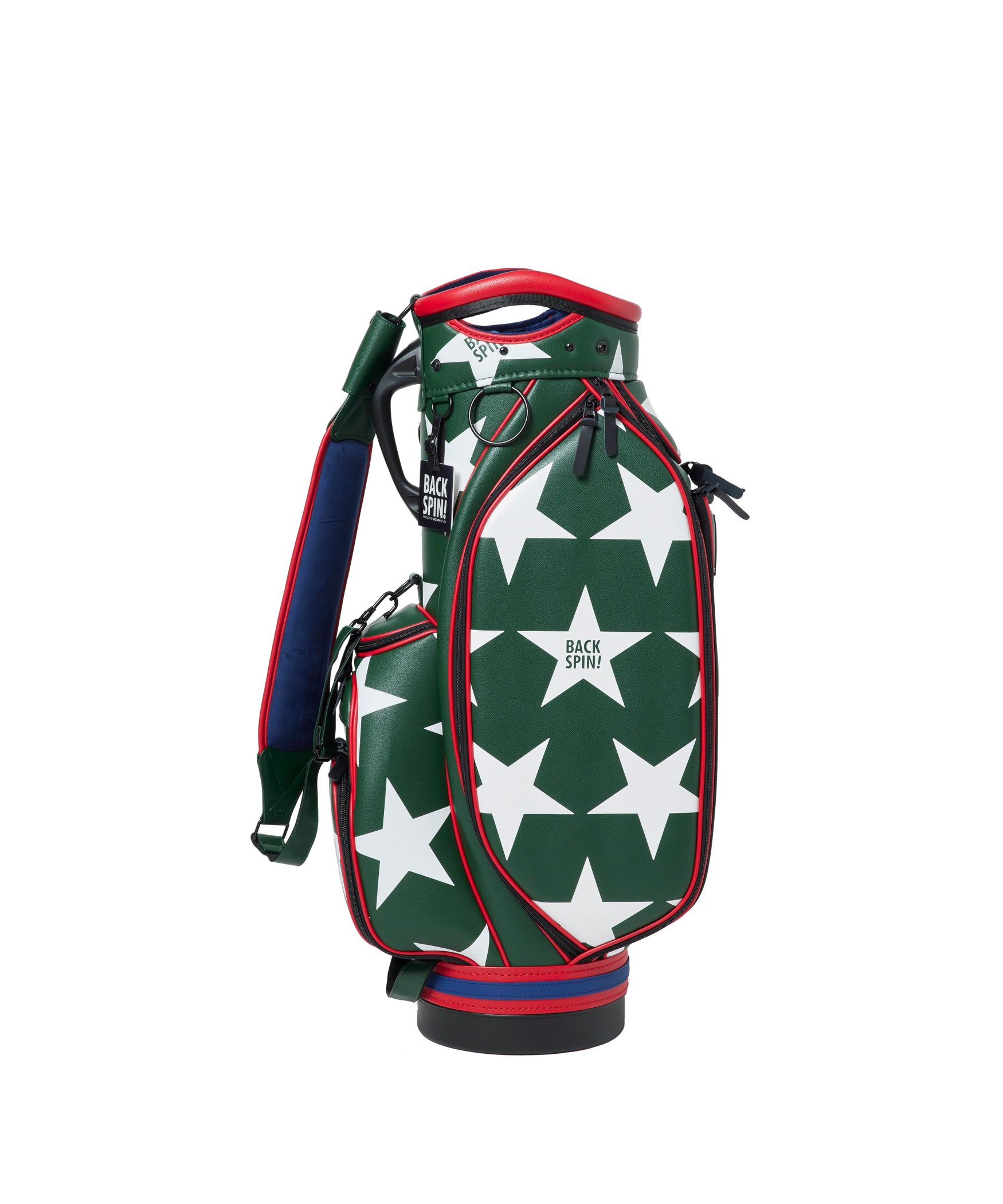 【BACK SPIN!】GOLF BAG - STAR 2023 (White Black Navy Red)